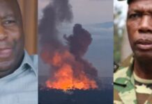 Ndayishimiye yahakanye ibyavuzwe ku nkongi ya Camp Base, avuga ko atari amashanyarazi yahatwitse